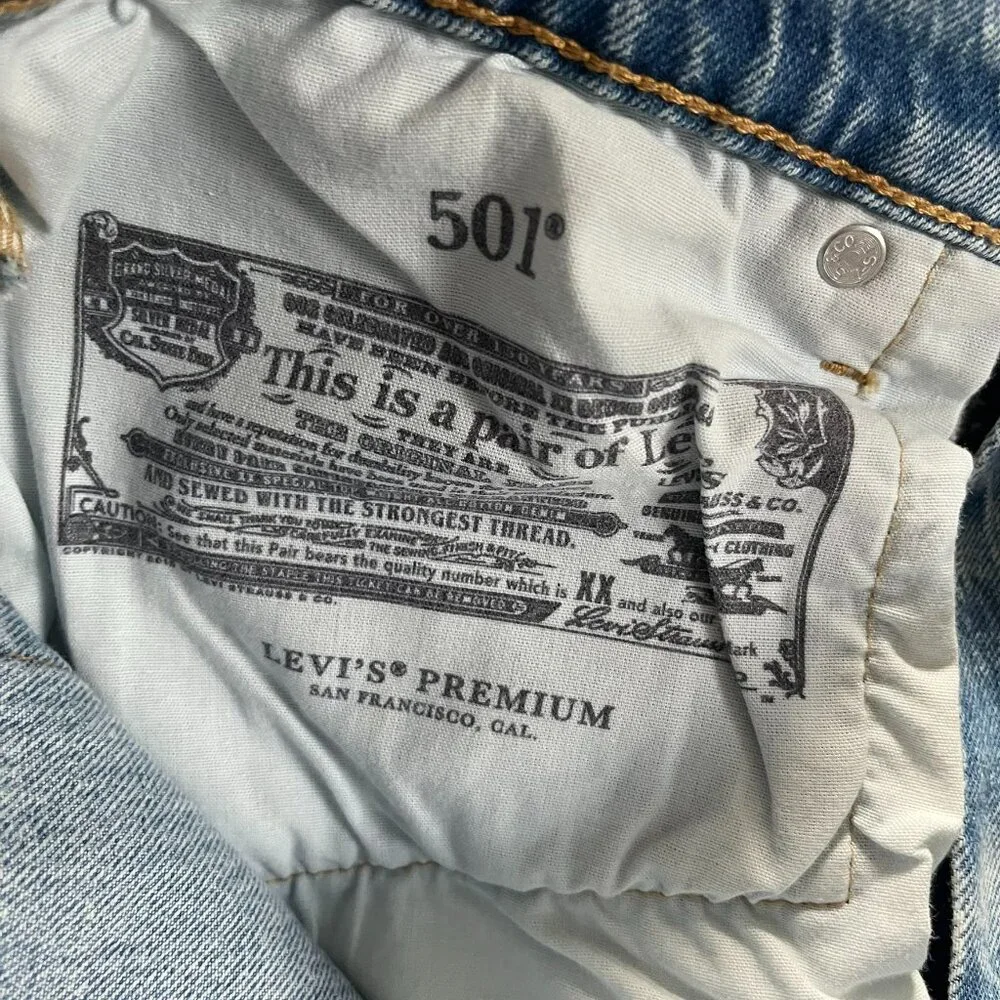 Levi's 501 Straight Jeans | Hollow Days Wash, Size 30 - Picture 12 of 12